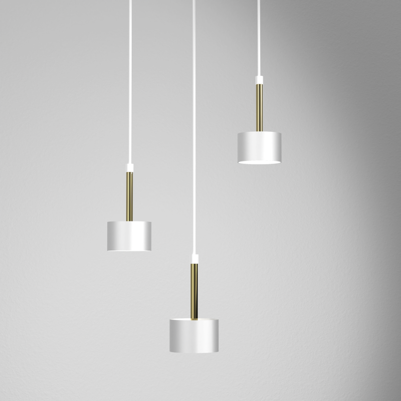 Pendant lamp Arena 3xGX53 White/Gold