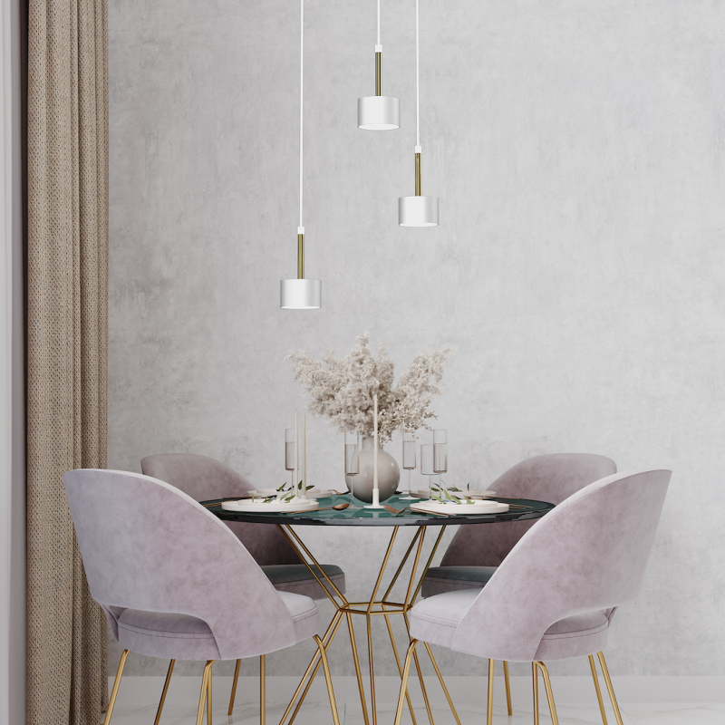 Pendant lamp Arena 3xGX53 White/Gold