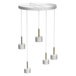 Arena Hanging Lamp 5xGX53 White/Gold