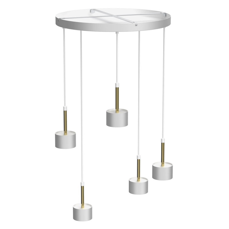 Arena Hanging Lamp 5xGX53 White/Gold