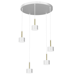 Arena Hanging Lamp 5xGX53 White/Gold