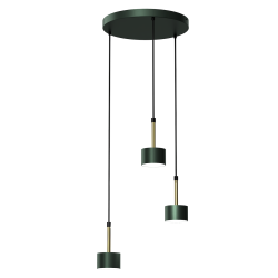 ARENA GREEN/GOLD Pendant Lamp 3xGX53
