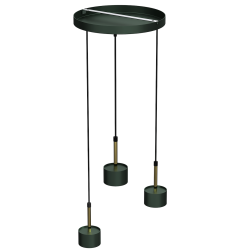 ARENA GREEN/GOLD Pendant Lamp 3xGX53