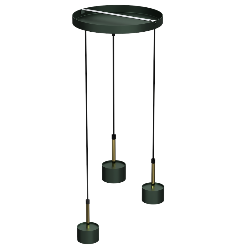 ARENA GREEN/GOLD Pendant Lamp 3xGX53