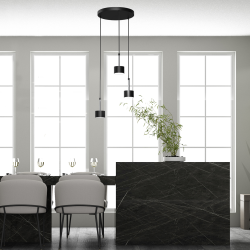 Hängeleuchte ARENA BLACK/SILVER 3xGX53