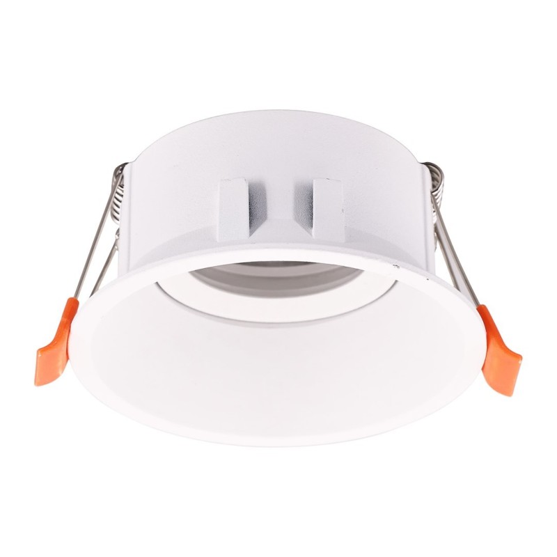 Foco de Techo Empotrado Redondo Orientable 1xGU10 IP20 Blanco