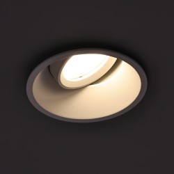 Recessed Ceiling Spotlight Round Adjustable 1xGU10 IP20 White