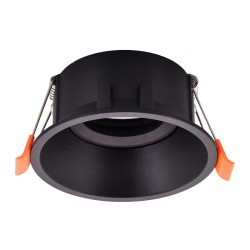 Recessed Ceiling Spotlight Round Adjustable 1xGU10 IP20 Black