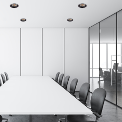 Runde Einbau-Deckenleuchte Schwenkbar 1xGU10 IP20 Schwarz