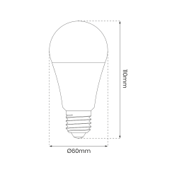 Світлодіодна лампа Wi-Fi A60 8W E27 Smart Tuya RGB+CCT+DIM