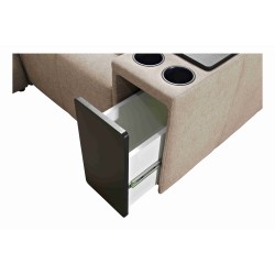 Milano I corner sofa with a sleeping function in Plecionka fabric, Verita 28 – elegance and functionality in one