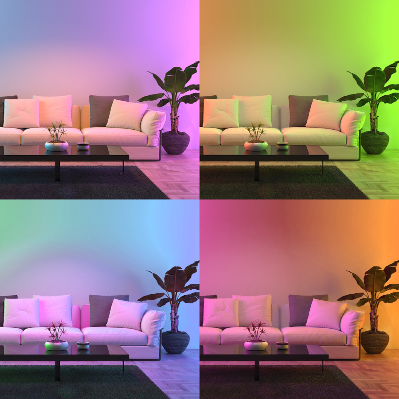 LED-Glühbirne Wi-Fi GU10 5W Smart Tuya RGB+CCT+DIM