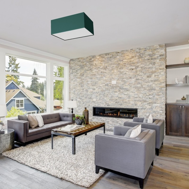 Deckenleuchte VERDE GREEN Quadrat 2xE27