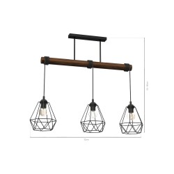 ACERO hanging lamp 3xE27