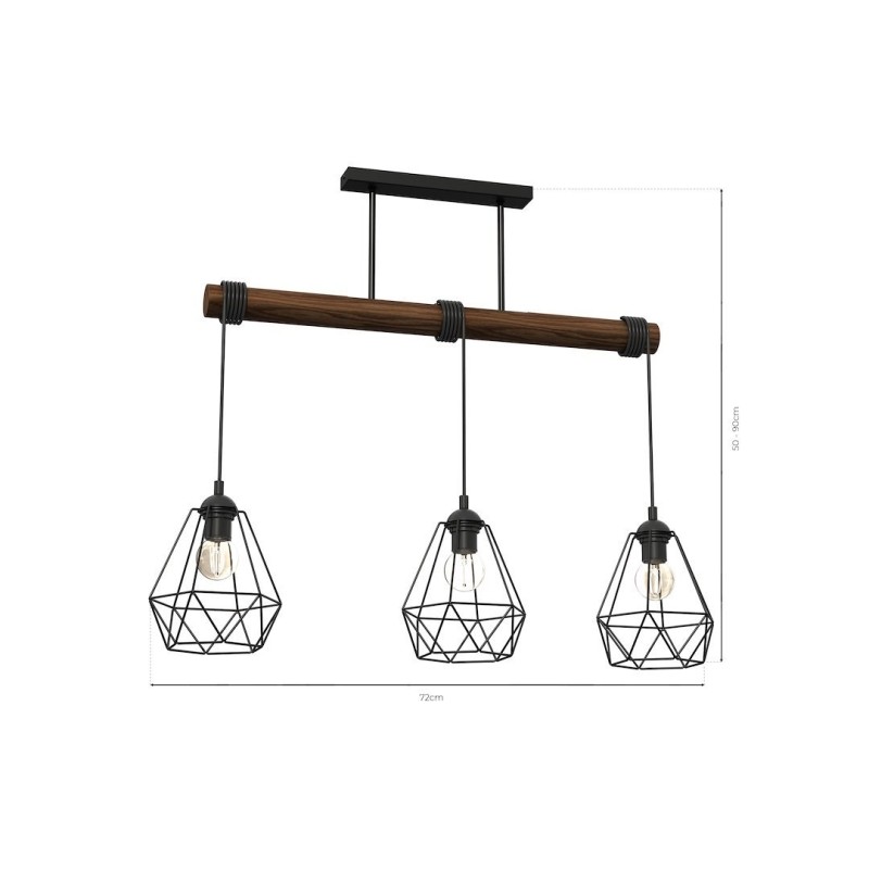 ACERO hanging lamp 3xE27