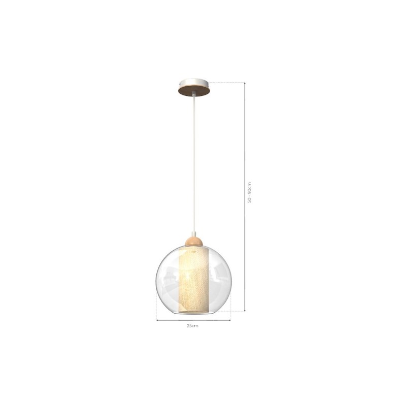 Pendant lamp TELA 1xE27 fi25