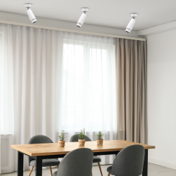 Mica Spot Zoom White Fixture 1xGU10