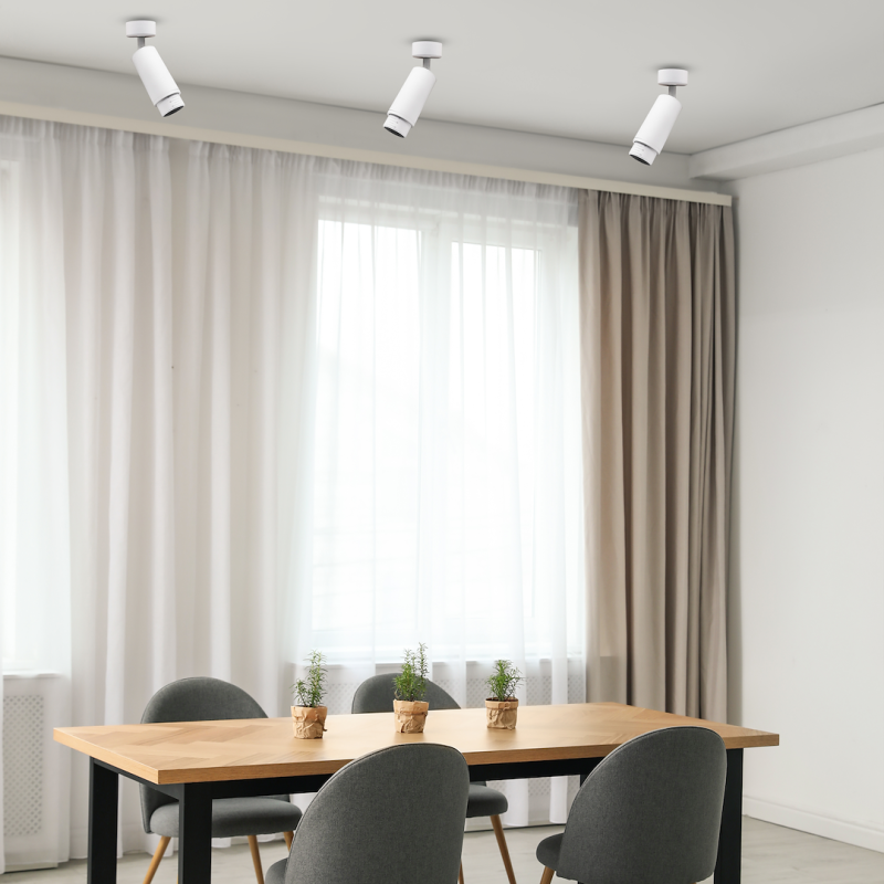 Foco Mica Spot Zoom Blanco 1xGU10