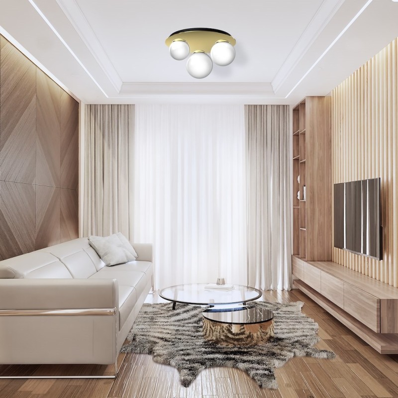 Ceiling lamp PLATO 2xE14 + 1xE27