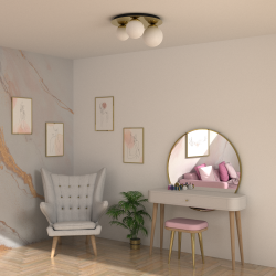 Ceiling lamp PLATO 2xE14 + 1xE27