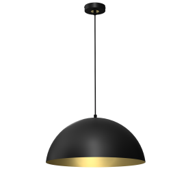 Hanging lamp BETA BLACK/GOLD 1xE27 45cm