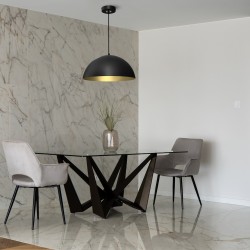 Hanging lamp BETA BLACK/GOLD 1xE27 45cm