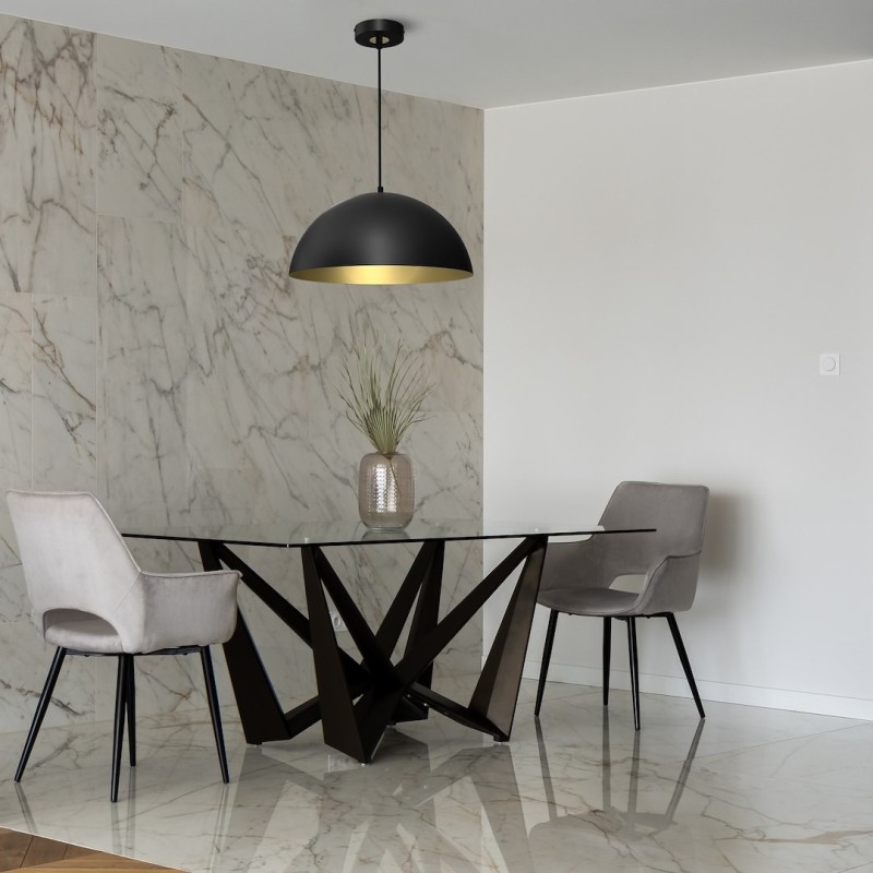 Lampa wisząca BETA BLACK/GOLD 1xE27 45cm