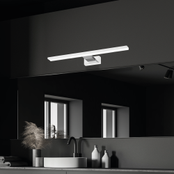 Wandleuchte Shine 60cm 13,8W LED Weiß / Chrom