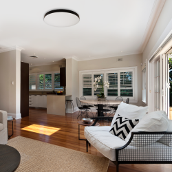 MAYA BLACK Ceiling Light 15W LED IP44 Ø330 mm