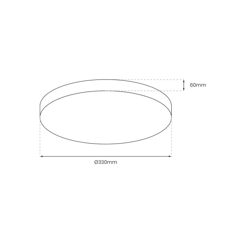 Plafón MAYA GOLD 15W LED IP44 Ø330 mm