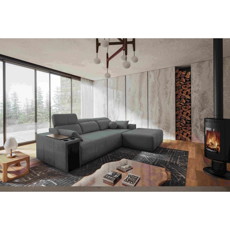 Ecksofa Milano I mit Schlaffunktion im Gewebe Plecionka, Verita 88 – Eleganz und Funktionalität in einem