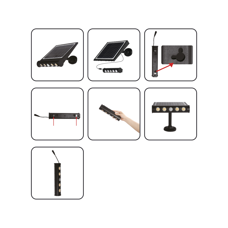 Solarlampe Talent 8W 4000K IP65