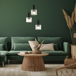 Hängelampe CRISTAL 3xE27