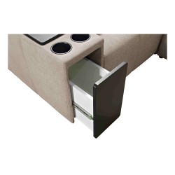 Ecksofa Milano I mit Schlaffunktion im Gewebe Plecionka, Verita 88 – Eleganz und Funktionalität in einem