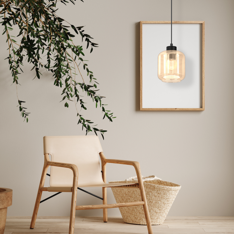 SOMBRA AMBER Pendant Lamp 1xE27