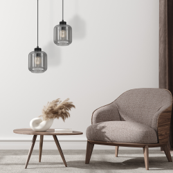 SOMBRA SMOKED Hanging Lamp 1xE27