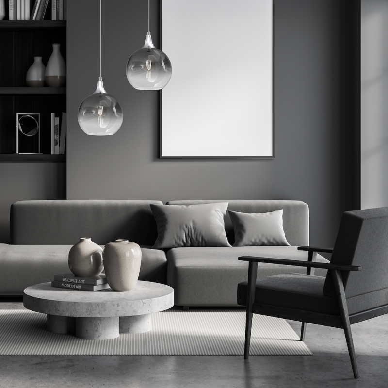 Підвісна лампа MONTE SILVER діаметр 200 1xE27