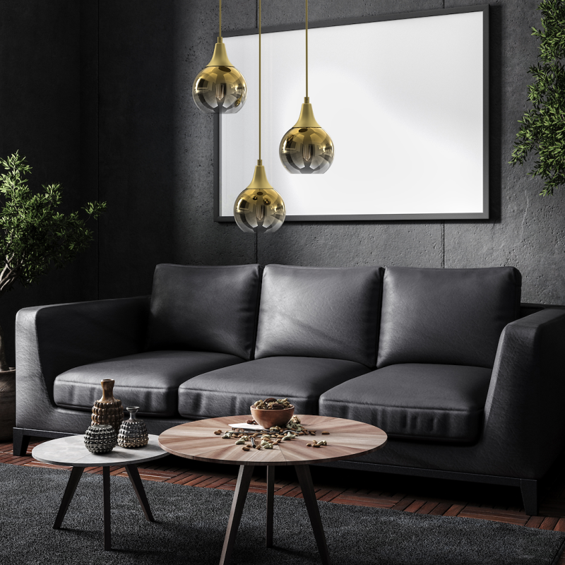 MONTE GOLD Pendant Lamp 3xE27