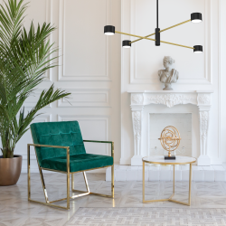 Ceiling lamp CROSS GOLD 4xGX53