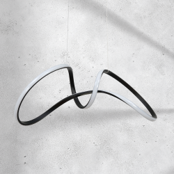 TESORO BLACK 48W LED pendant lamp