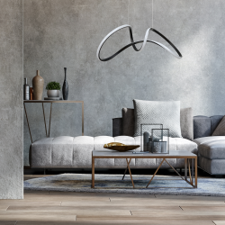 Lámpara colgante TESORO BLACK 48W LED