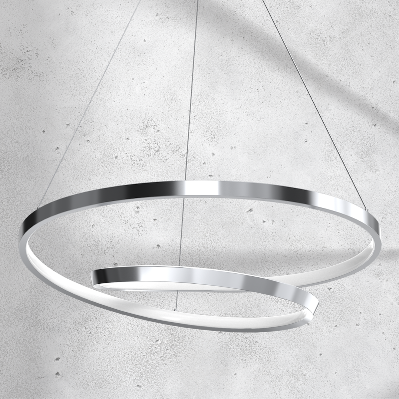 Lámpara colgante LUCERO CHROME 48W LED