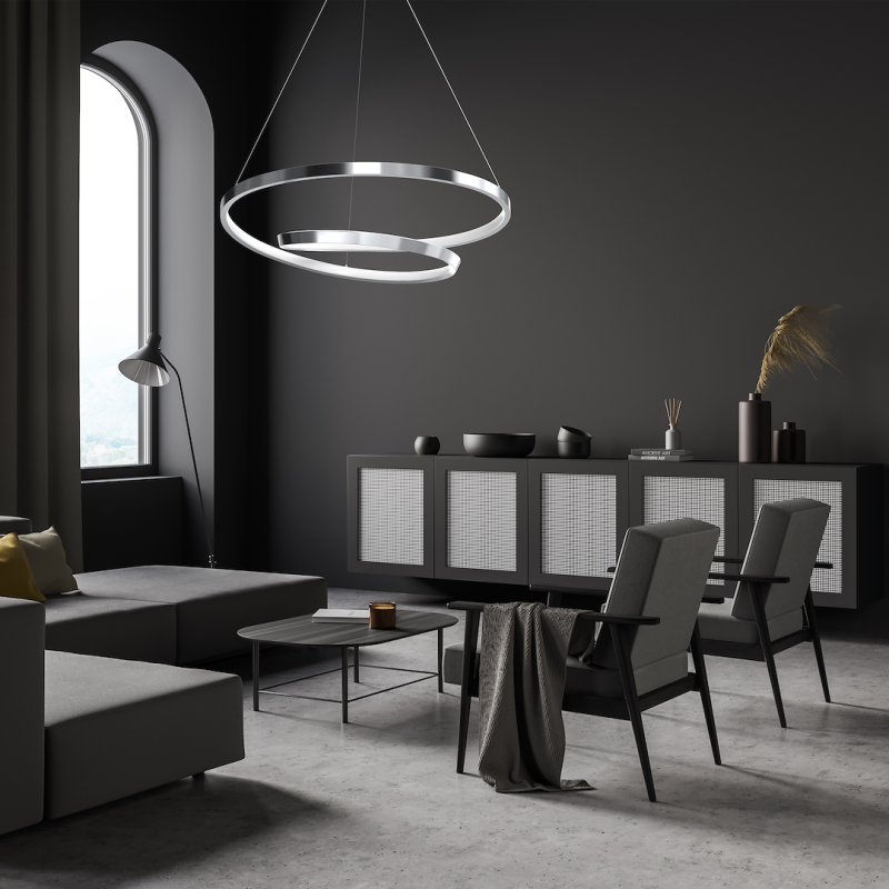 LUCERO CHROME 48W LED pendant lamp