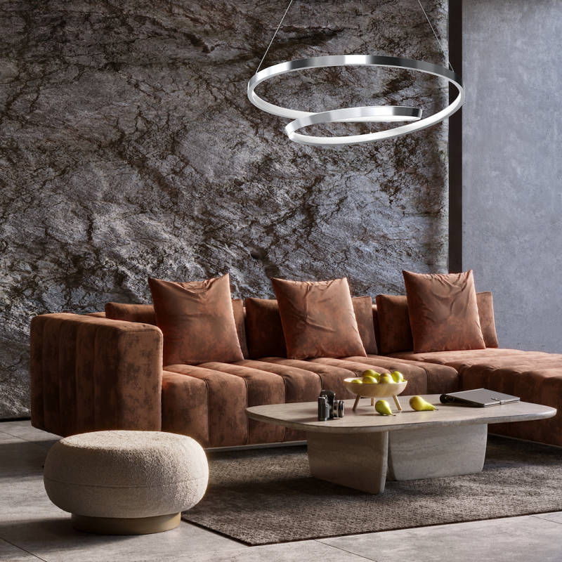 LUCERO CHROME 48W LED pendant lamp