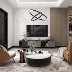 GALAXIA BLACK 46W LED pendant lamp