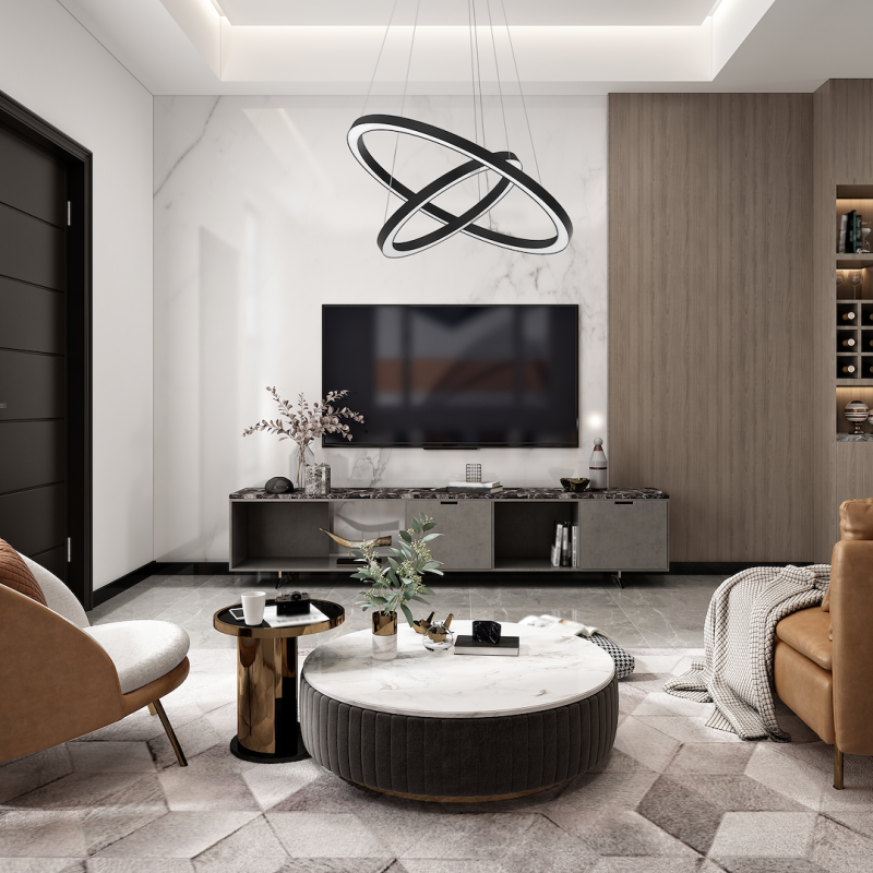 Lámpara colgante GALAXIA BLACK 46W LED