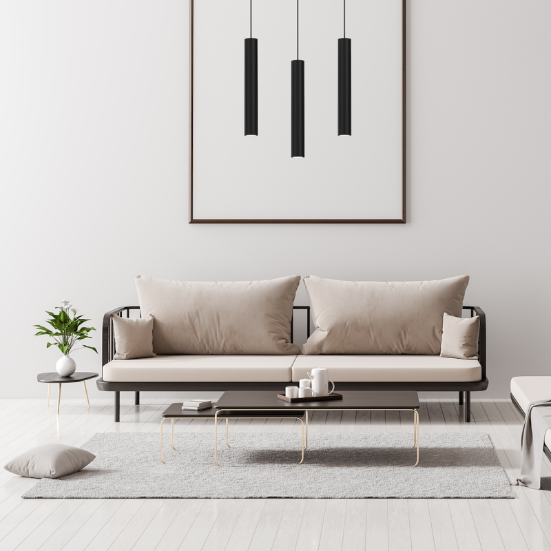 Lampa wisząca HUDSON BLACK 3xGU10