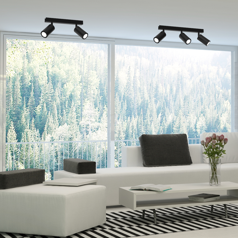 Deckenlampe HUDSON BLACK 2xGU10