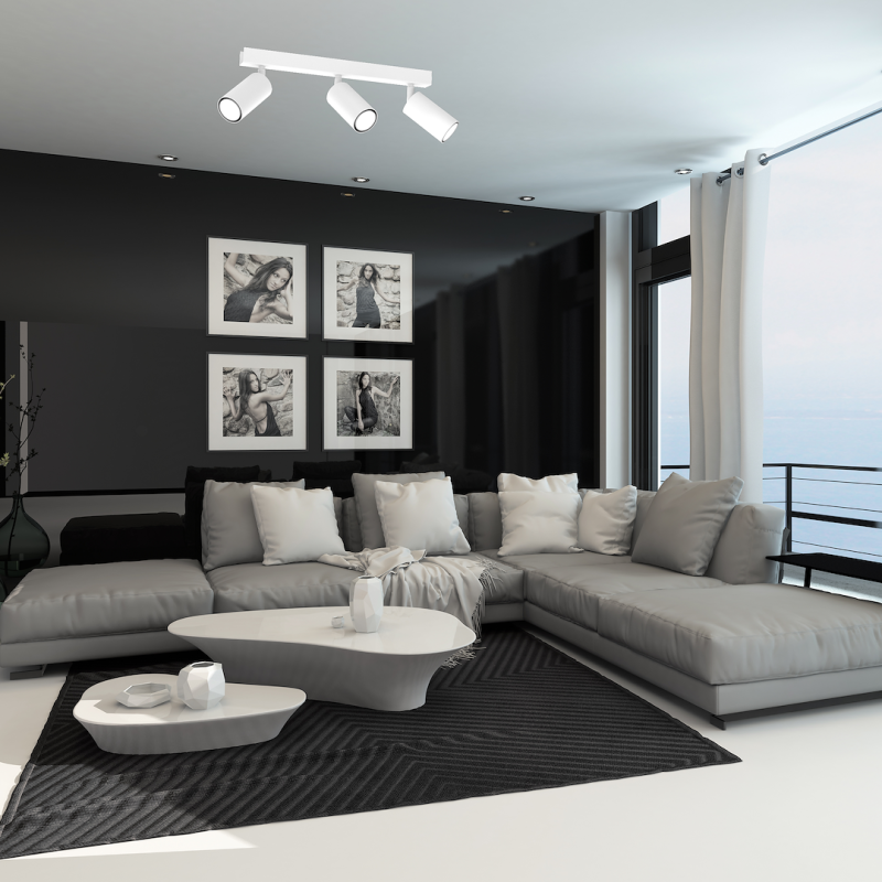 Hudson Ceiling Lamp 3xGU10 White