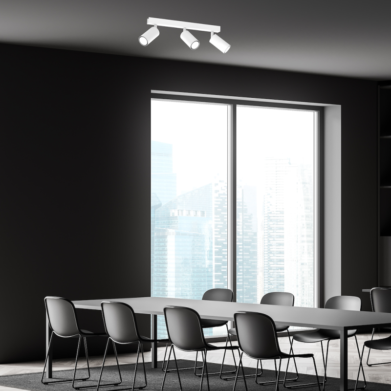 Hudson Ceiling Lamp 3xGU10 White